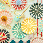 blue-circus-theme-party-striped-paper-plates-x-6|TPP96|Luck and Luck| 1